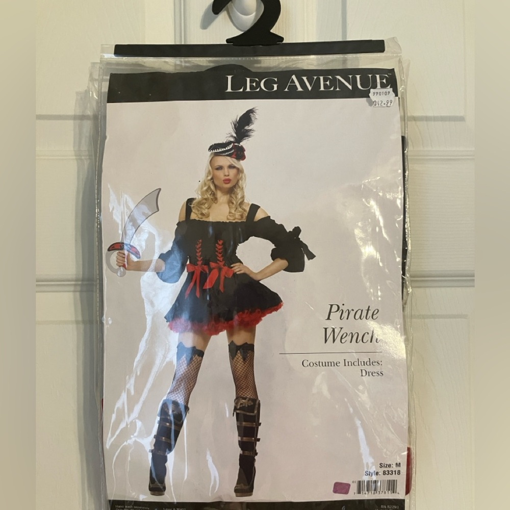 Leg Avenue Pirate Wench Swashbuckler Velvet & Ribbon Dress
